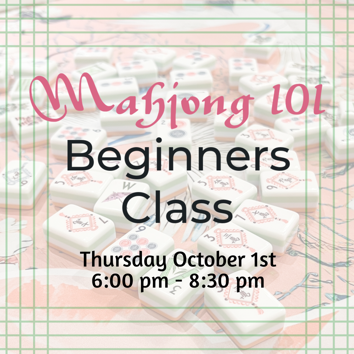 October 1st Beginners Class