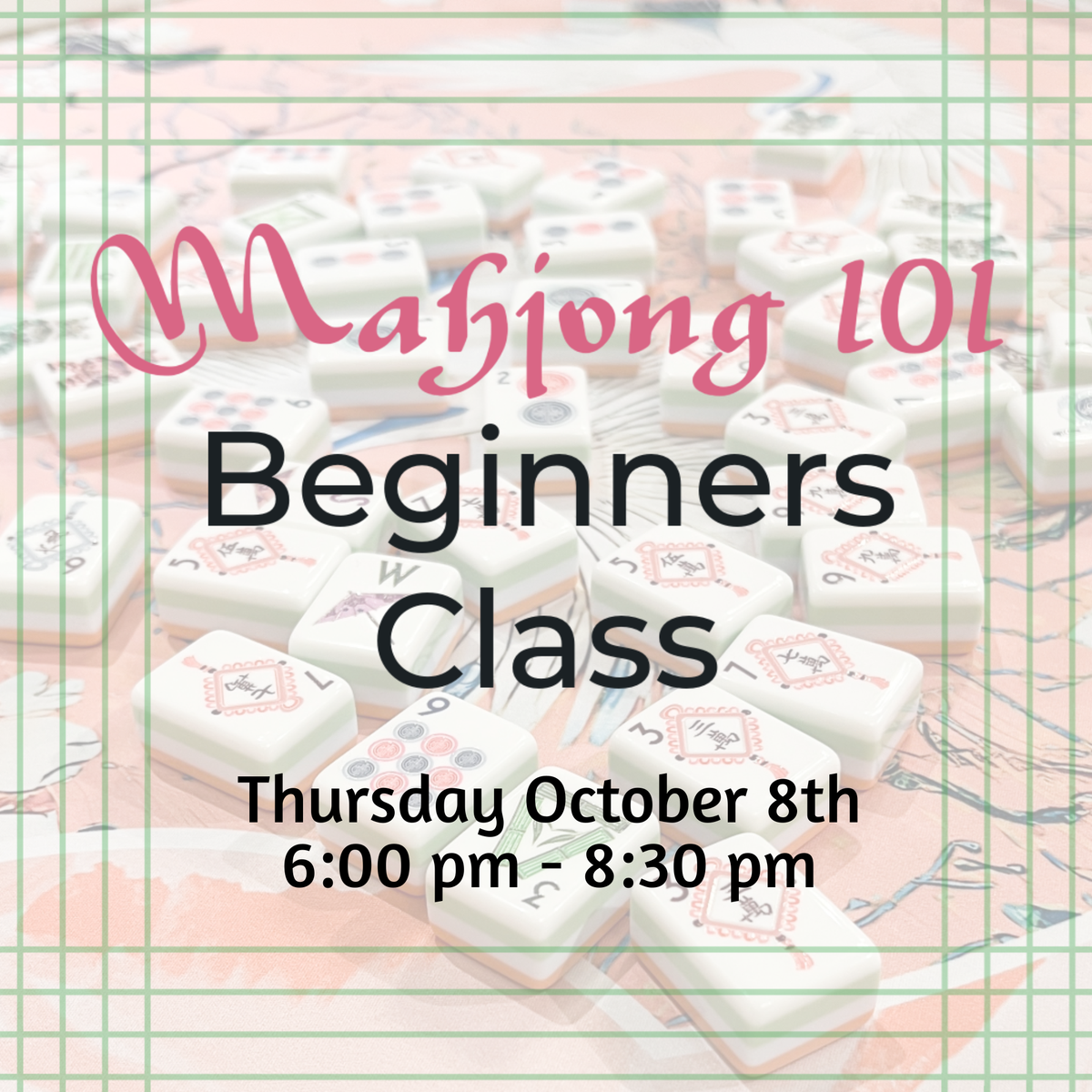 October 8th Beginners Class
