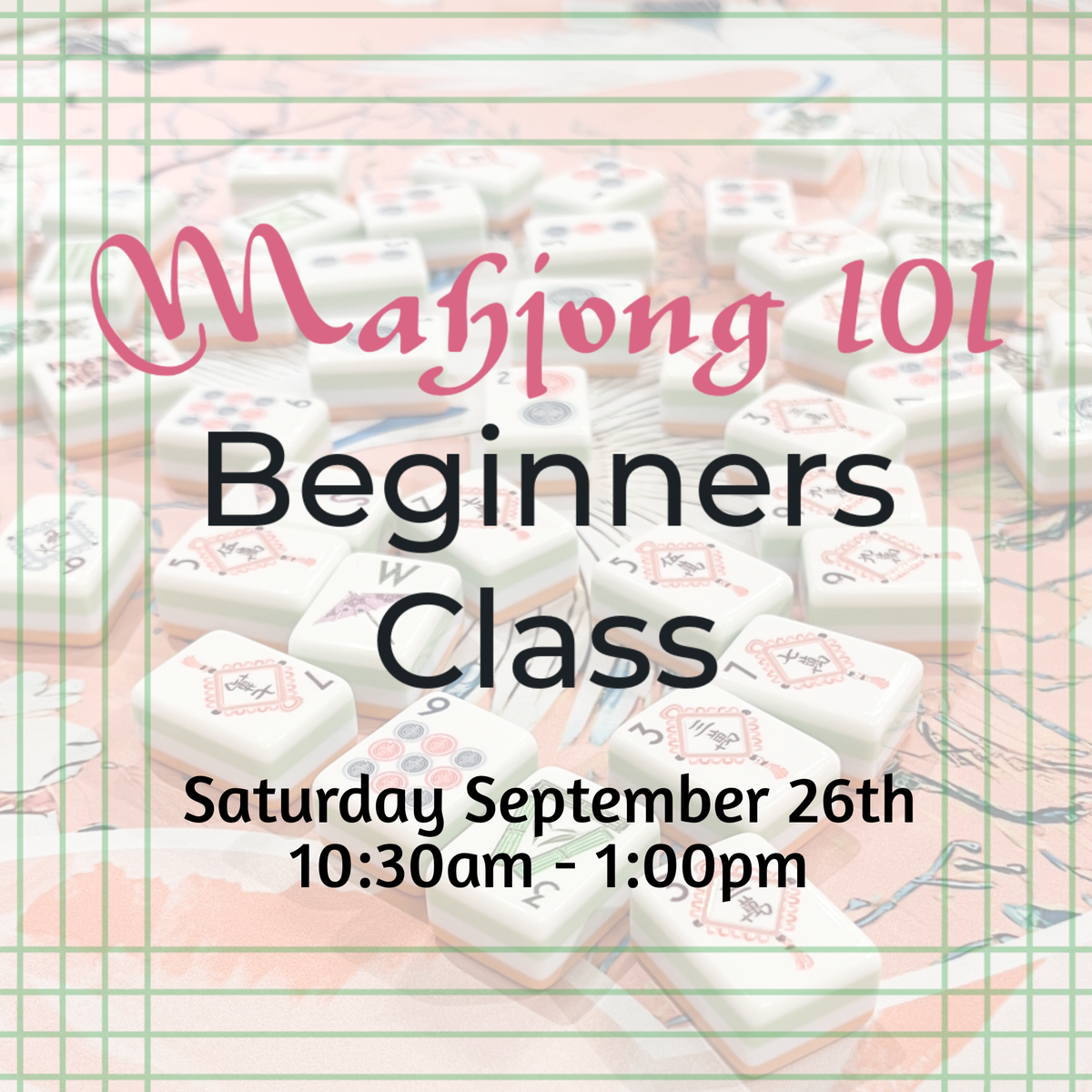 September 26th Beginners Class